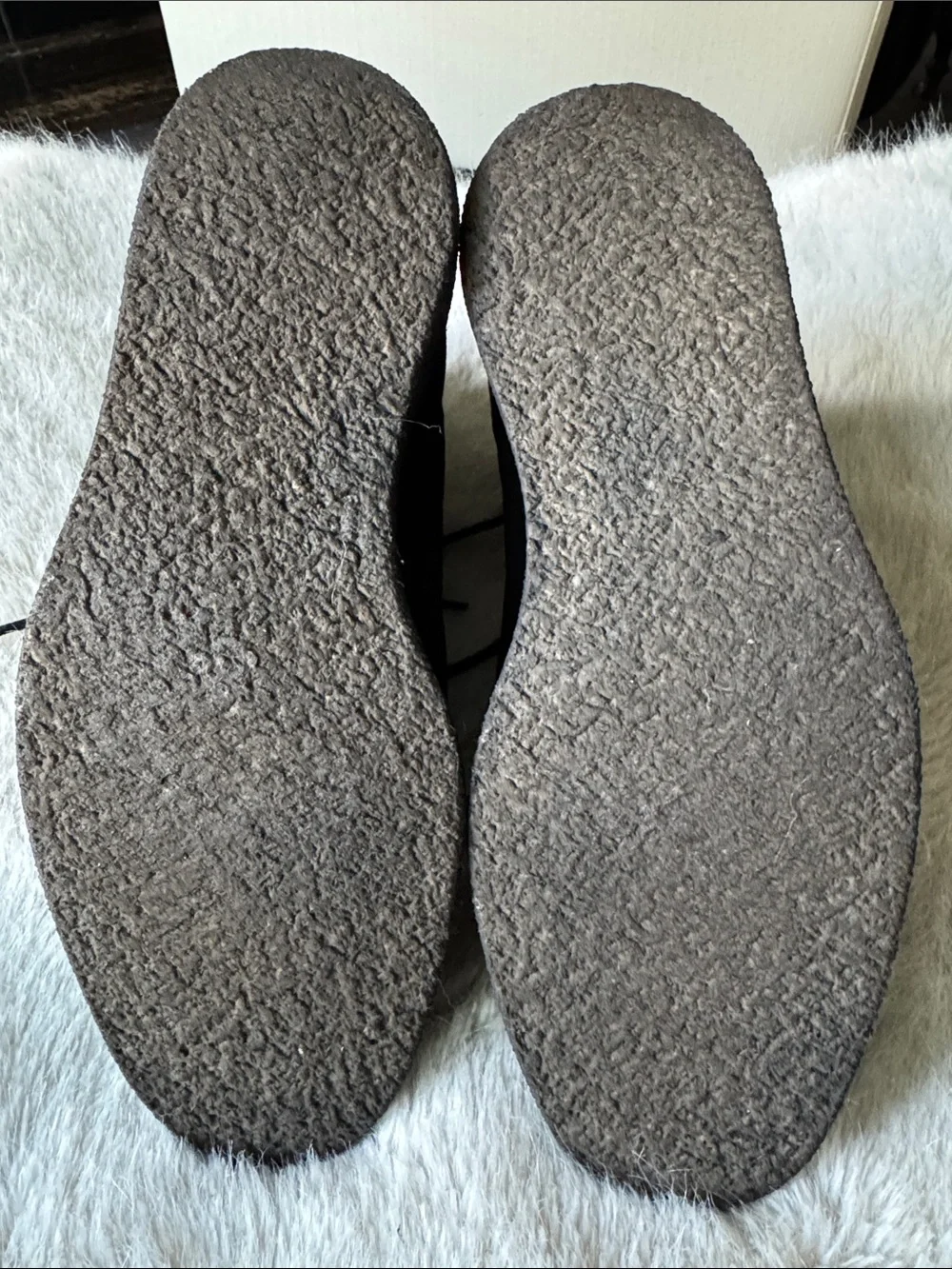 AllSaints Black Suede Chukka Boots with Moc Toe Stitching